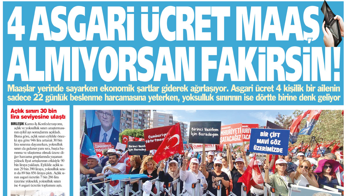4 asgari ücret maaş almıyorsan fakirsin!
