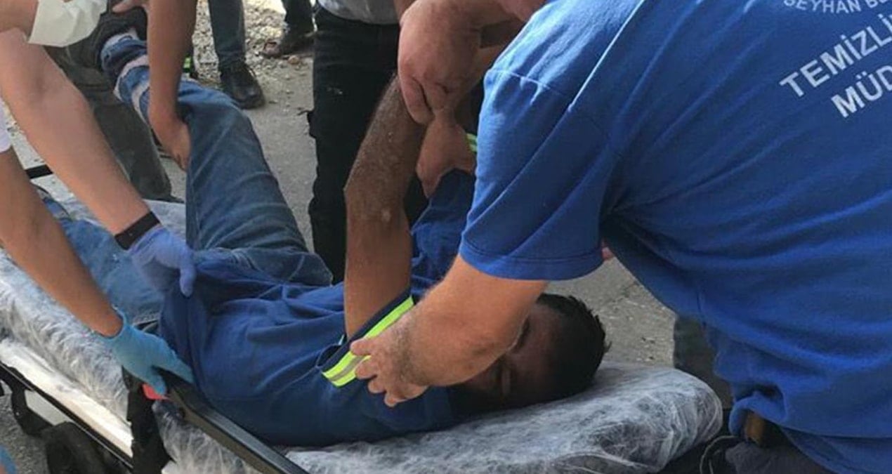 Balkondan çöp fırlatılmasına tepki gösteren temizlik görevlisine iki kişi saldırdı