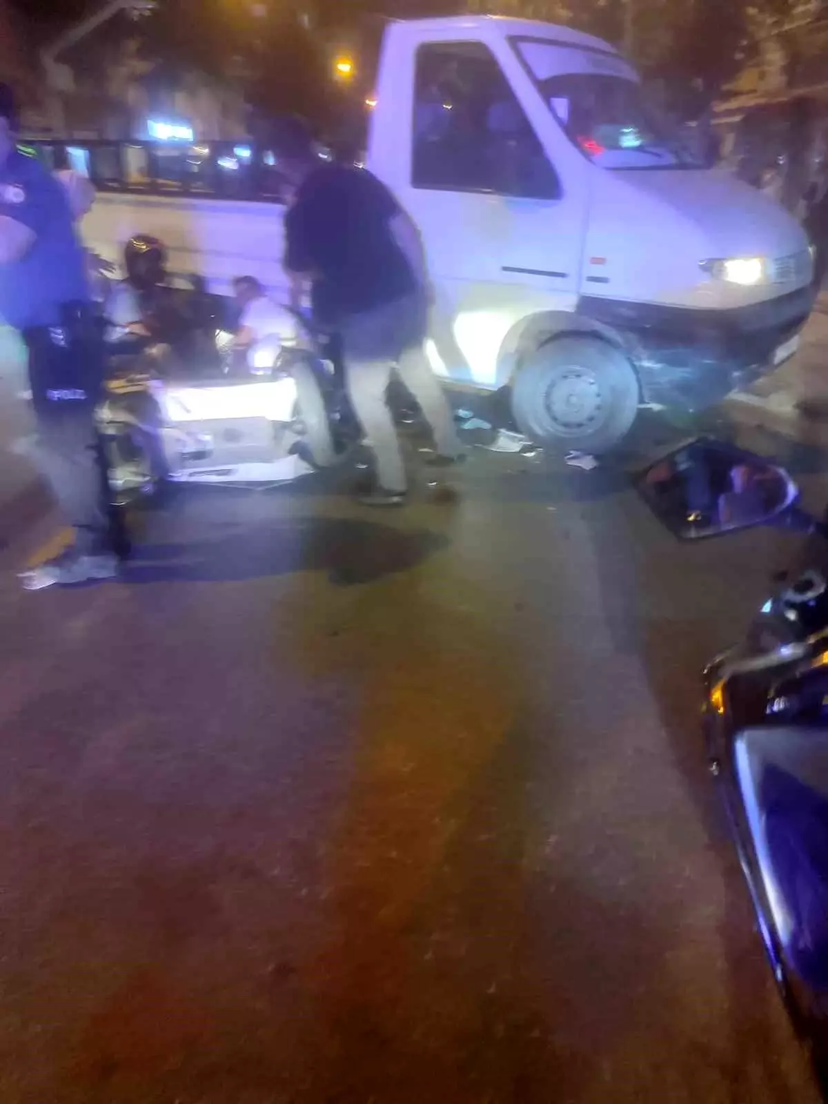 Denizli’de trafik kazası: Motosiklet sürücüsü ağır yaralandı