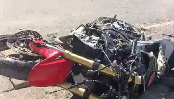 Tamir ettiği motosikletin test sürüşünde yaralandı