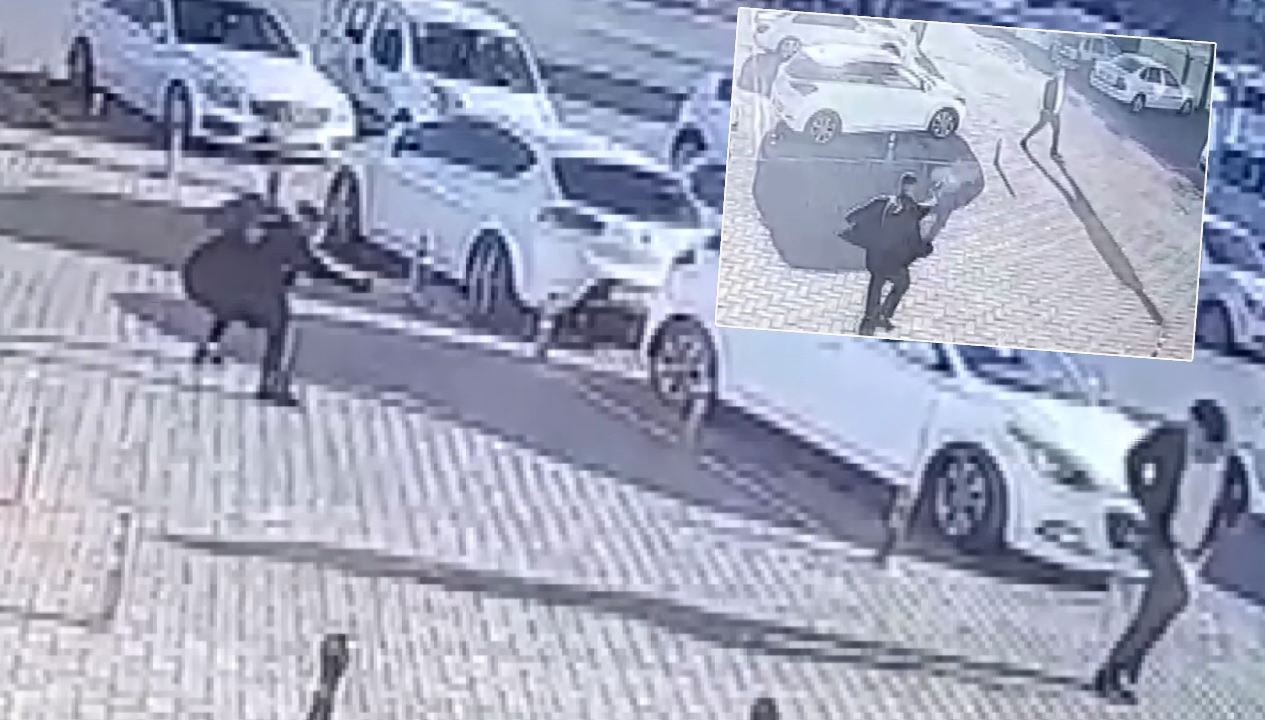 Otobüs firması sahibine silahlı saldırı kamerada