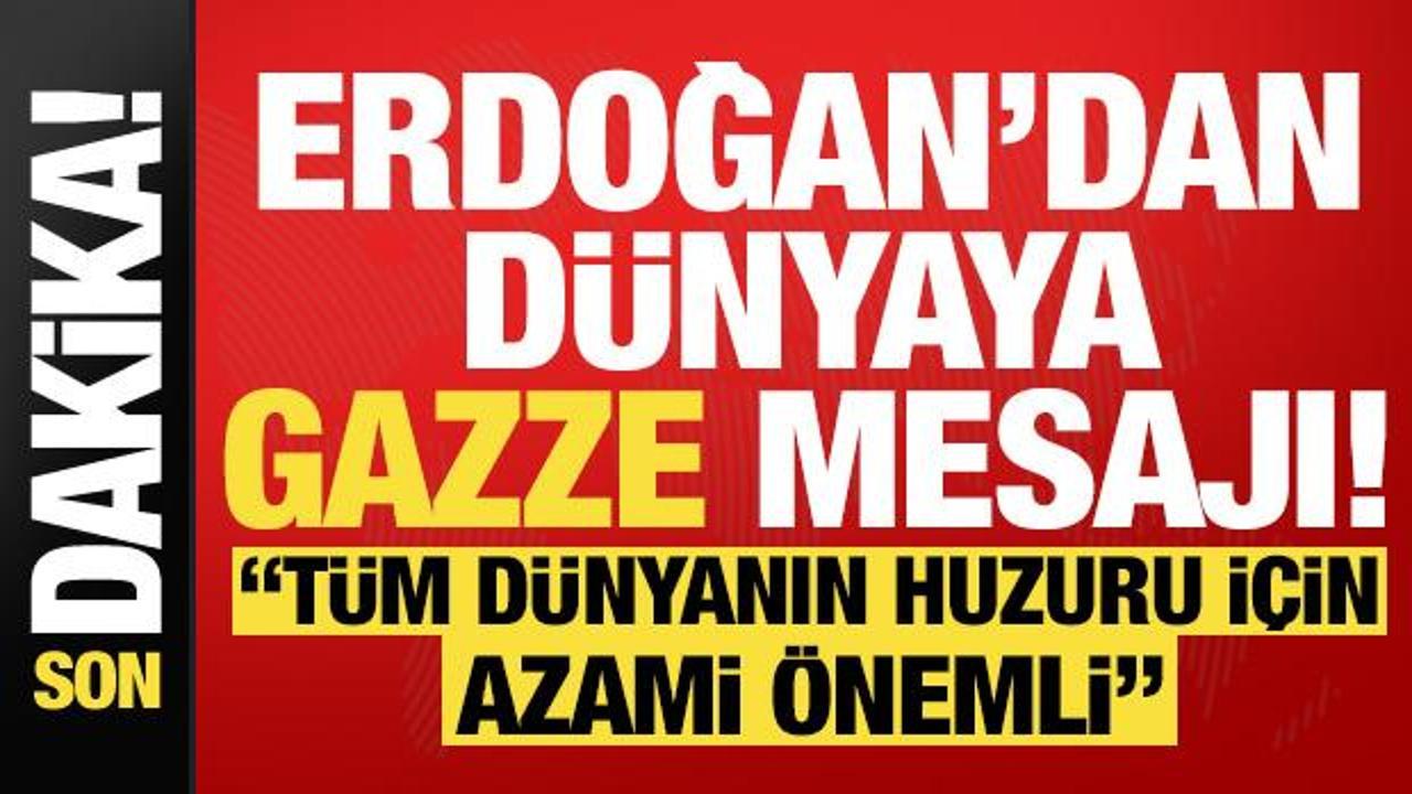 Cumhurbaşkanı Erdoğan G20 Zirvesi’nde konuştu: Gazze’deki ateşkesin devamı önemli