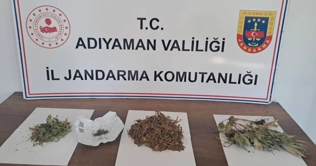 Kahta’da 305 gram kubar esrar ve kenevir ele geçirildi