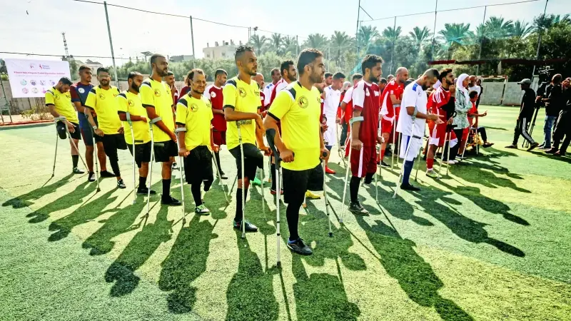 Yıkıntılar arasında ‘umut’ turnuvası