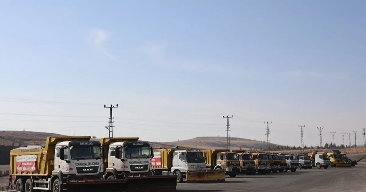 Kayseri Kocasinan kar yağışına hazır